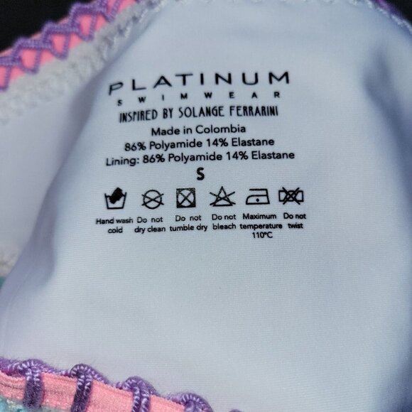 PLATINUM Stitched Scoop Bikini Bottoms.  Size Small.  NWT $88 - Picture 3 of 3
